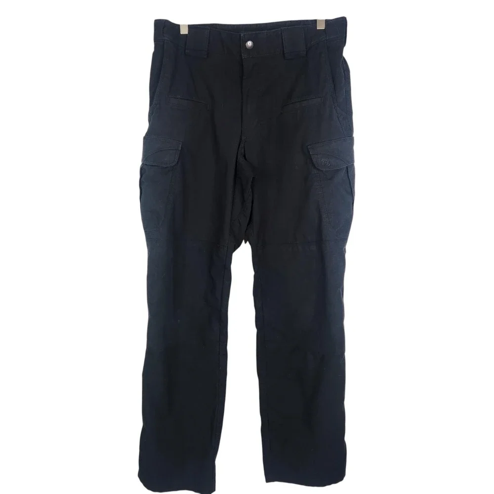 5.11 TACTICAL Stryke Pants Mens 32 Black Cargo Poly Cotton Workwear 74369-019